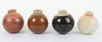 4x WW2 Japanese Type 4 Ceramic Hand Grenades