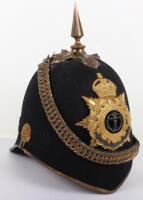 Post 1902 Middlesex Regiment Officers Home Service Helmet