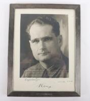 Third Reich Rudolf Hess Signed and Dedicated Photograph for Swedish General Henri de Champs