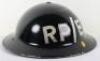 WW2 British Home Front Repair Party Electricity Steel Helmet - 3
