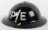 WW2 British Home Front Repair Party Electricity Steel Helmet - 4