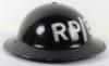 WW2 British Home Front Repair Party Electricity Steel Helmet - 6