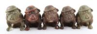 5x WW2 ‘Hitlers Terror’ Bulldog Figures