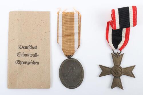 WW2 German War Service Cross 2nd Class without Swords by G H Osang, Dresden