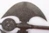 Large 19th Century Indo-Persian All Steel Double Axe Tabar - 5