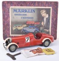 Scarce Boxed Marklin 1110/07R Tinplate Constructors Racing Car