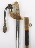 Good Victorian Naval Officers’ Sword by GILLOTT & HASELL, NEW BURLINGTON STREET, LONDON