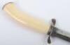 A Late 19th Century Norwegian Carved Walrus Tusk Sheath Knife - 4