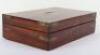 Royal Marines Brass Bound Presentation Mahogany Case c.1800 for a Pair of Pistols etc - 4