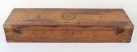 Brass Bound Oak Gun Case for a Pair of Percussion Sporting Guns