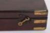 Good Brass Bound Mahogany Gun Case for a Double Barrel Percussion Gun or Rifle - 10