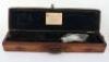 Brass Bound Leather Covered Wooden Gun Case for 30” Barrels - 2