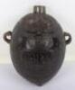 Charming Coconut Flask Souvenir &lsquo;Bugbear&rsquo; of the 19th Regiment of Foot (the 1st York North Riding Regiment), c. 1820