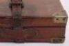 Good Quality Brass Bound Leather-Covered Fitted Mahogany Gun Case for a Double Barrel Shotgun - 11