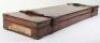 Good Quality Brass Bound Leather-Covered Fitted Mahogany Gun Case for a Double Barrel Shotgun - 15