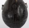 Charming Coconut Flask Souvenir &lsquo;Bugbear&rsquo; of the 19th Regiment of Foot (the 1st York North Riding Regiment) c. 1796-1820 - 8