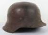 WW2 German M42 Luftwaffe Single Decal Camo Helmet - 6