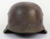 WW2 German M42 Luftwaffe Single Decal Camo Helmet - 9