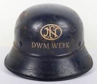 WW2 GERMAN Luftschutz Factory Helmet