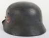 WW2 German M40 Double Decal SS Helmet - 5
