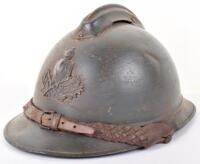 Rare Great War French Engineer Officers Private Purchase “Acier Trempe” Type Adrian Helmet