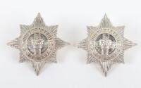 Pair of Solid Silver Officers Collar Badges of the 4th / 7th Dragoons