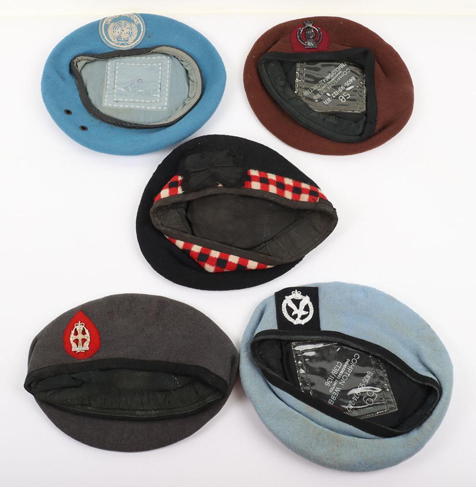 British Berets With Leather Sweatband Adjustable Black Wool Beret Custom Logo Ma - Foto 13