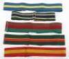 5x British Military Coloured Regimental Stable Belts - 2