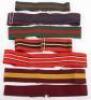 7x British Military Coloured Regimental Stable Belts - 2