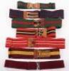 7x British Military Coloured Regimental Stable Belts - 3