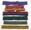 7x British Military Coloured Regimental Stable Belts - 2