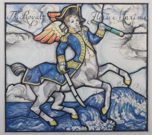 Dorothy Marion Grant (1912-1988) Watercolour &ldquo;Royal Horse Marines&rdquo;