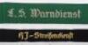 2x Third Reich Cuff Titles - 2