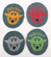 3x German Police Arm Badges for Dusseldorf