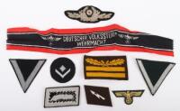 German Cloth Insignia Grouping