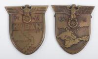 German Kuban and Krim Campaign Shields