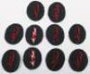 10x Original WW2 German Army Artillery Section Signals Trade Blitz Arm Badges - 2