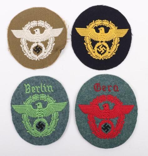 4x German Police Arm Badges