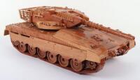 Mahogany Wooden  Tank Model