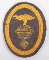Third Reich Zeppelin Crew Members Arm Badge