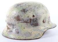 WW2 German SS double Decal Camo Helmet