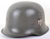 Scarce WW2 German Army Officers Parade Pattern Helmet - 10
