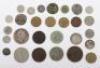 Selection of coins including Elizabeth I 1568 Sixpence, another Elizabeth I Sixpence, William IV 1834 Halfcrown, - 2