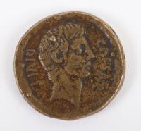 Octavian and Julius Caesar, Dupondius, Italy circa 38BC