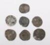 Elizabeth I (1558-1603), Threepence 1572, and six CIVITAS LONDON Pennies - 2