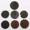 17th Century, Halfpennies, The Armes of Bristol, 1652, The Armes of Bathe 1670 (pierced) - 2