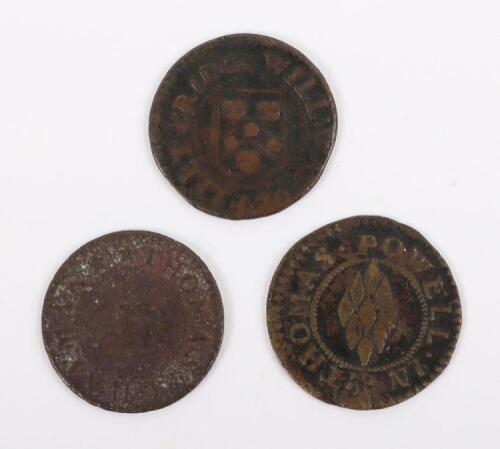 17th century, Halfpennies, Cambridge, Thomas Powell, 1666