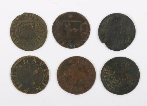 17th Century, Farthings, London, Fetter Lane, Thomas Dutch