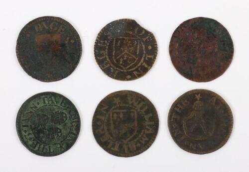 17th Century, Farthings, London, Wapping, At The Man In The Moone