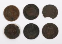 17th Century, Farthings, Berkshire, Newbury, Borough Castle 1657